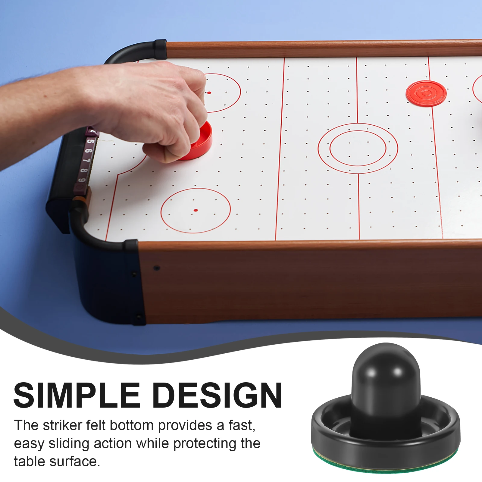 

1 Set Pucks Tabletop Pushers Replacement Paddles Replacement Air Hockey Paddle Room Party Carnival Fun Mini Hockey Accessories