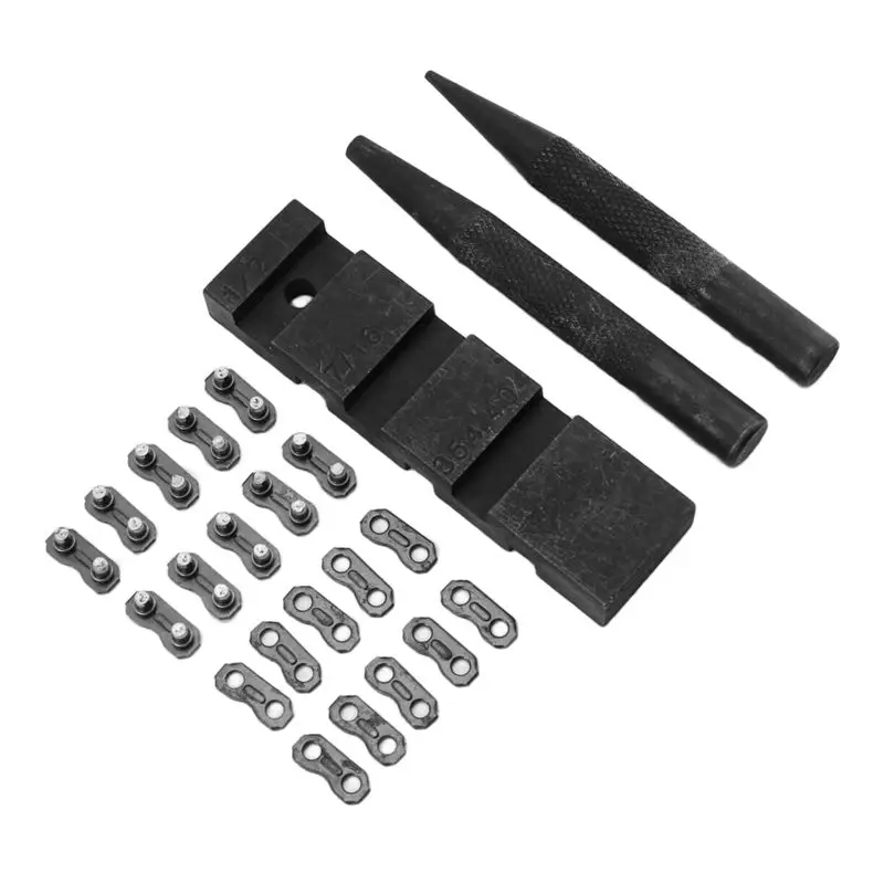 ABFA 3 قطعة قواطع المنشار الجيب سلسلة المنشار إصلاح إصلاح أداة مجموعة مع 10 مجموعات 0.325In سلسلة المنشار النجار ربط إصلاح