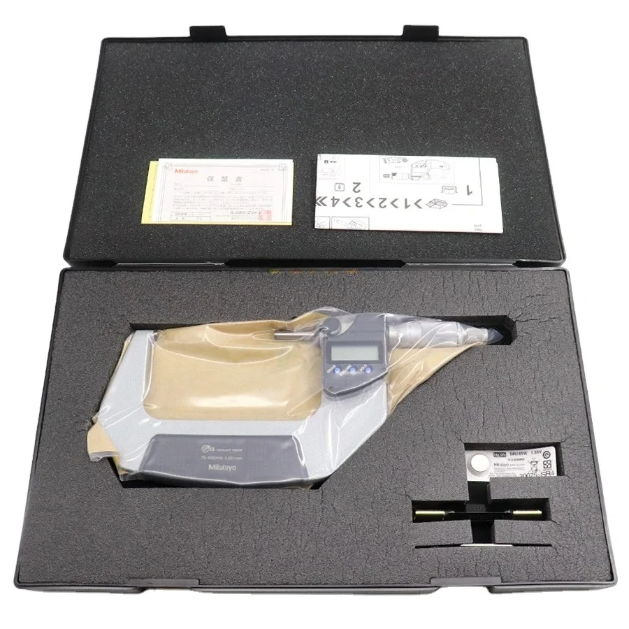 

293-243-30 Genuine Mitutoyo IP65 Coolant Proof Digital Outside Micrometer 75-100mmx0.001mm