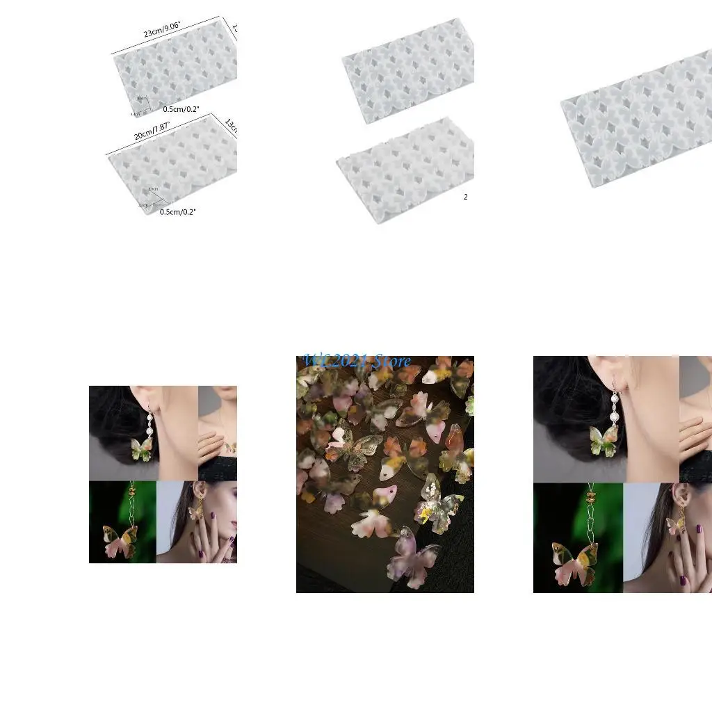 

G5GC блестящие 12 созвездий, форма для сережек с двойным отверстием, силиконовая форма для ключей из эпоксидной смолы, DIY