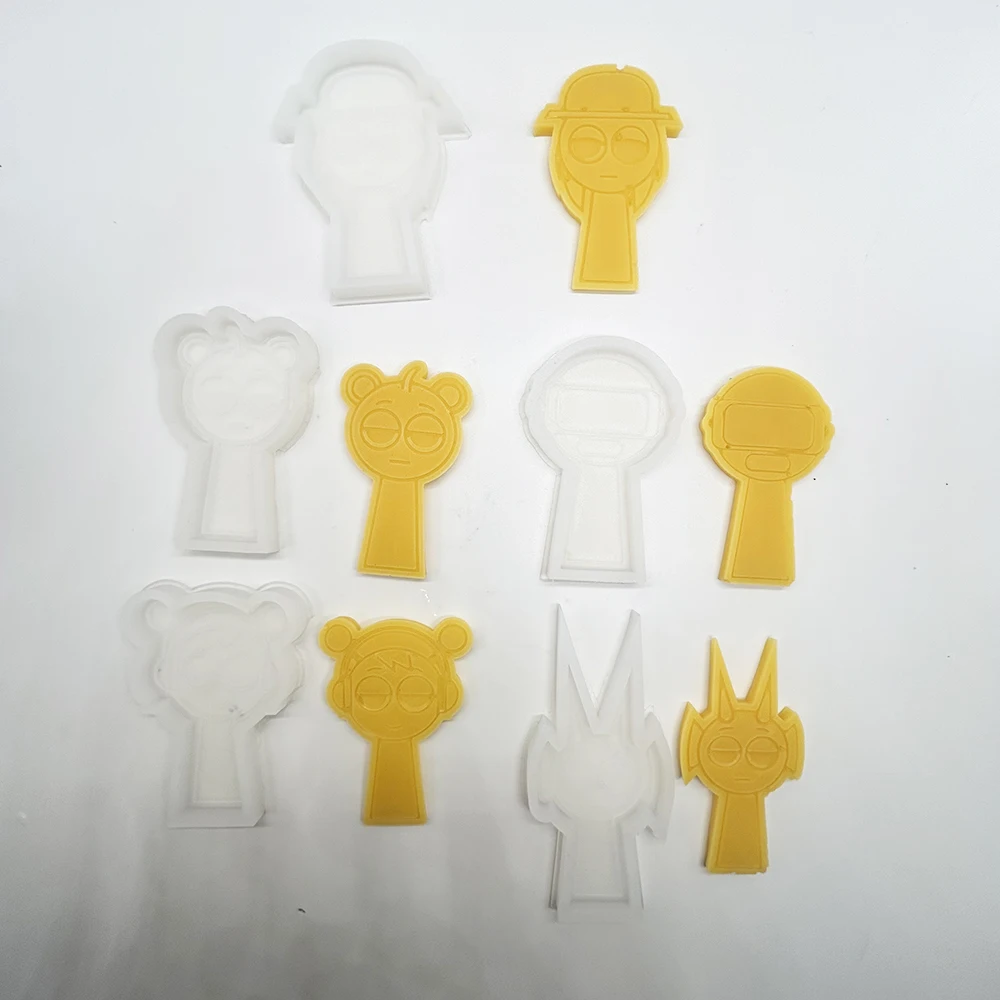 Sprunki Silicone Mold Game Cartoon Resin Mold Oren Wenda Incredibox Sprunki Foundant Mold Garden Of Banban Brushista