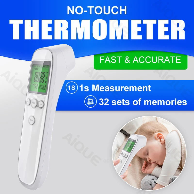 JUSTLANG Digital Infrared Thermometer Baby Forehead Non-contact Medical Use Body Temperature Meter Adult IR Measure Fever image 5