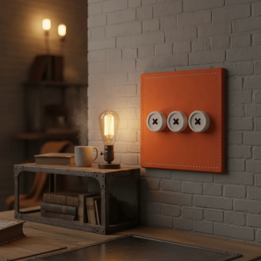 Creative Light Switch Guard Covers Retro Arcade Games 3D Printed Joystick Switch Stickers Waterproof Protective