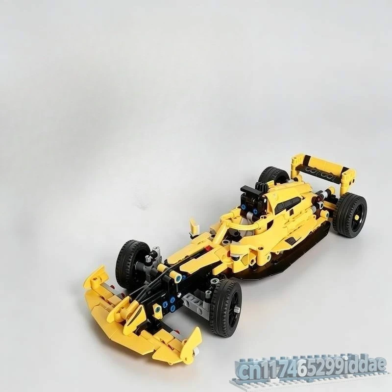 NEW 509PCS Compact Formula One Track Racing Car MOC Building Bricks Model DIY Assembly Mini Sports Race Vehicle Ornament Gifts