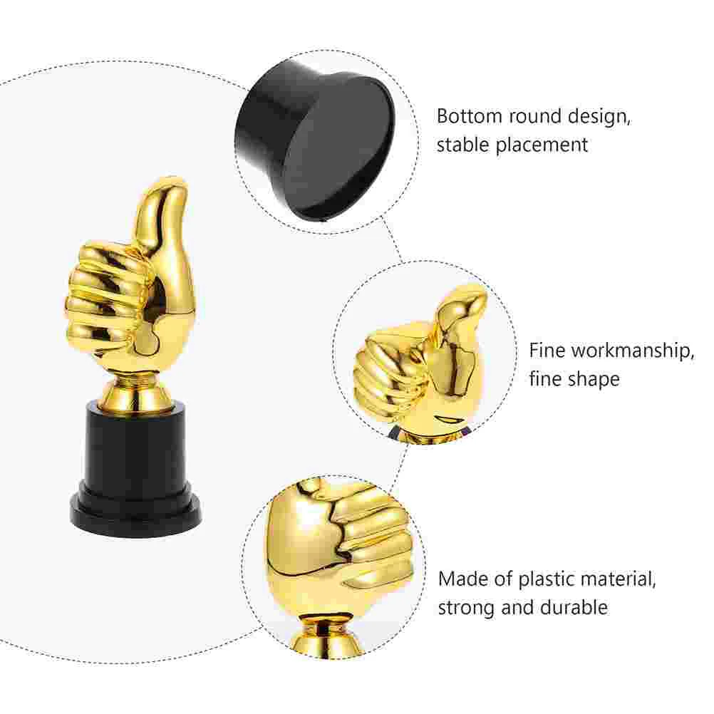 Regali trofei Protezione automatica Competizione per vincitori Bambini Trofei per pollice in plastica Tazza decorativa Personale Modello squisito Premio per feste