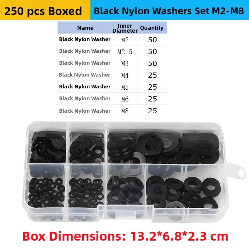 

Nylon Washer Kit for M2 For M3 M5 M6 M8 M10 For M12 Fasteners Used in Panel Building and Component Integration