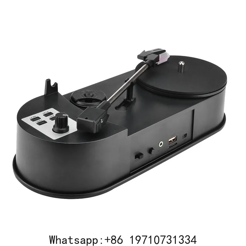Radio 33/45 PRM LP Turntable to MP3 Converter Vinyl to MP3 Converter Turntable with 5V DC Adapter with Micro SD Card Slot