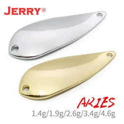 Jerry Aries 1.4g 1.9g 2.6g 3.4g 4.6g Micro Unpainted Blank Fishing Spoons Casting Metal Hard Bait Lake Area Trout Spoon Lures