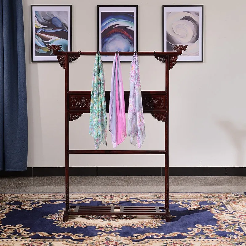Mahogany hanger, coat rack, floor-to-ceiling, rosewood faucet, bedroom hanger, solid wood floor-to-ceiling