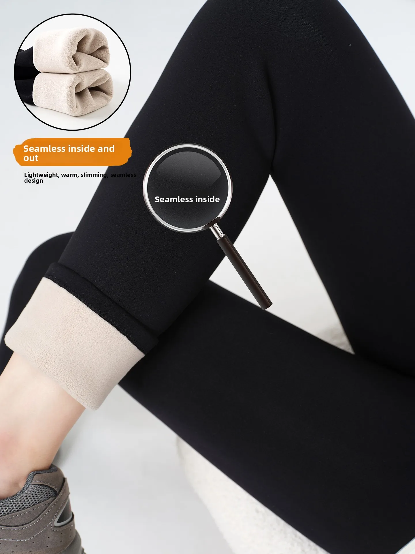 

Women's High-Waist Sl arkskin Yoga Pants Fce-Lined Thermal Trousers Autumn Winter New Sle Boting Trousers