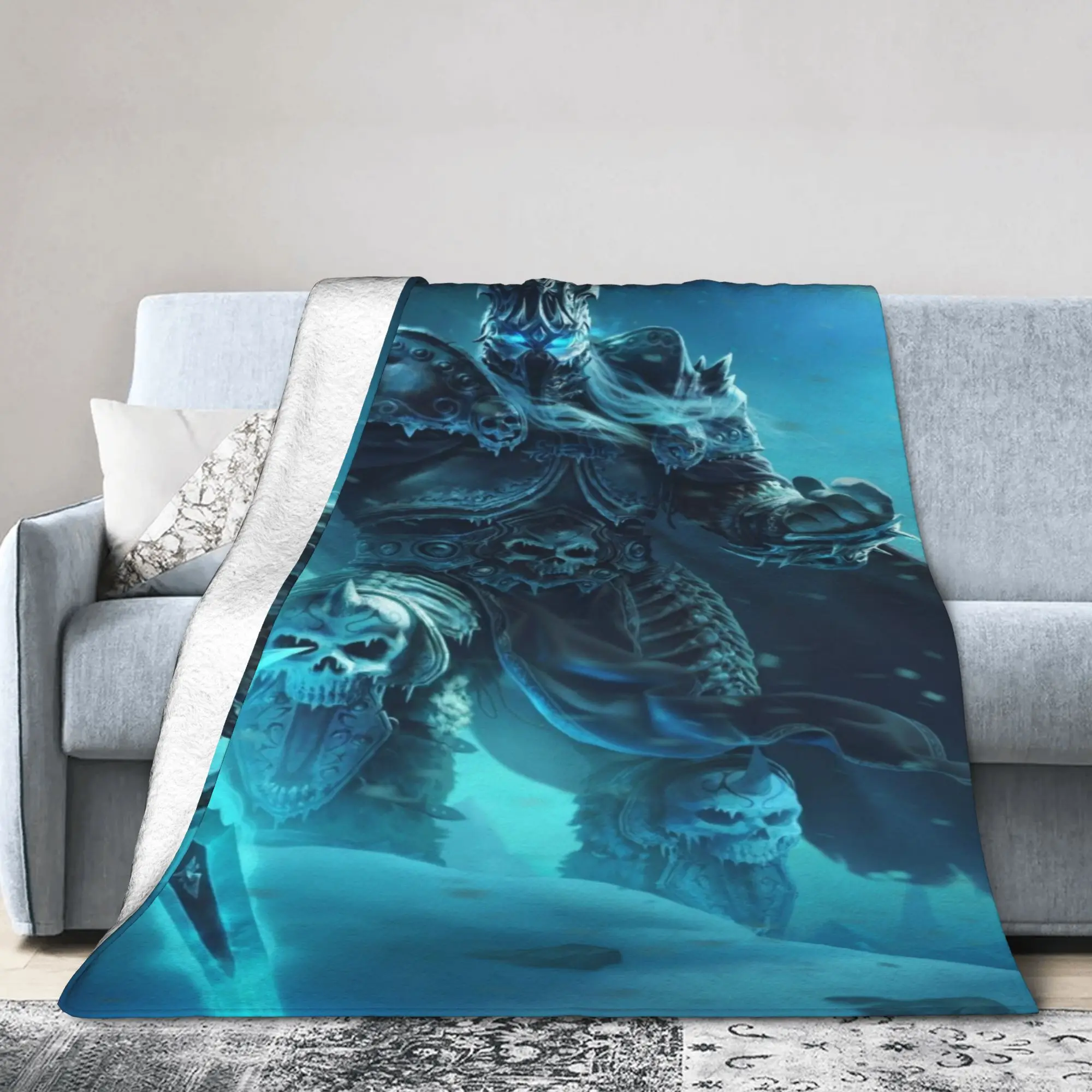 New World of Warcrafts game Blanket Super Soft Flannel  Relax Throw Blanket Machine Washable