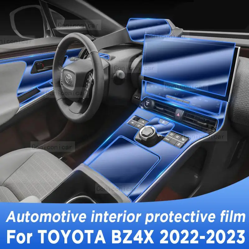 

For TOYOTA BZ4X 2022 2023 Gearbox Panel Navigation Screen Automotive Interior Protective Film Anti-Scratch Accessories Sticker