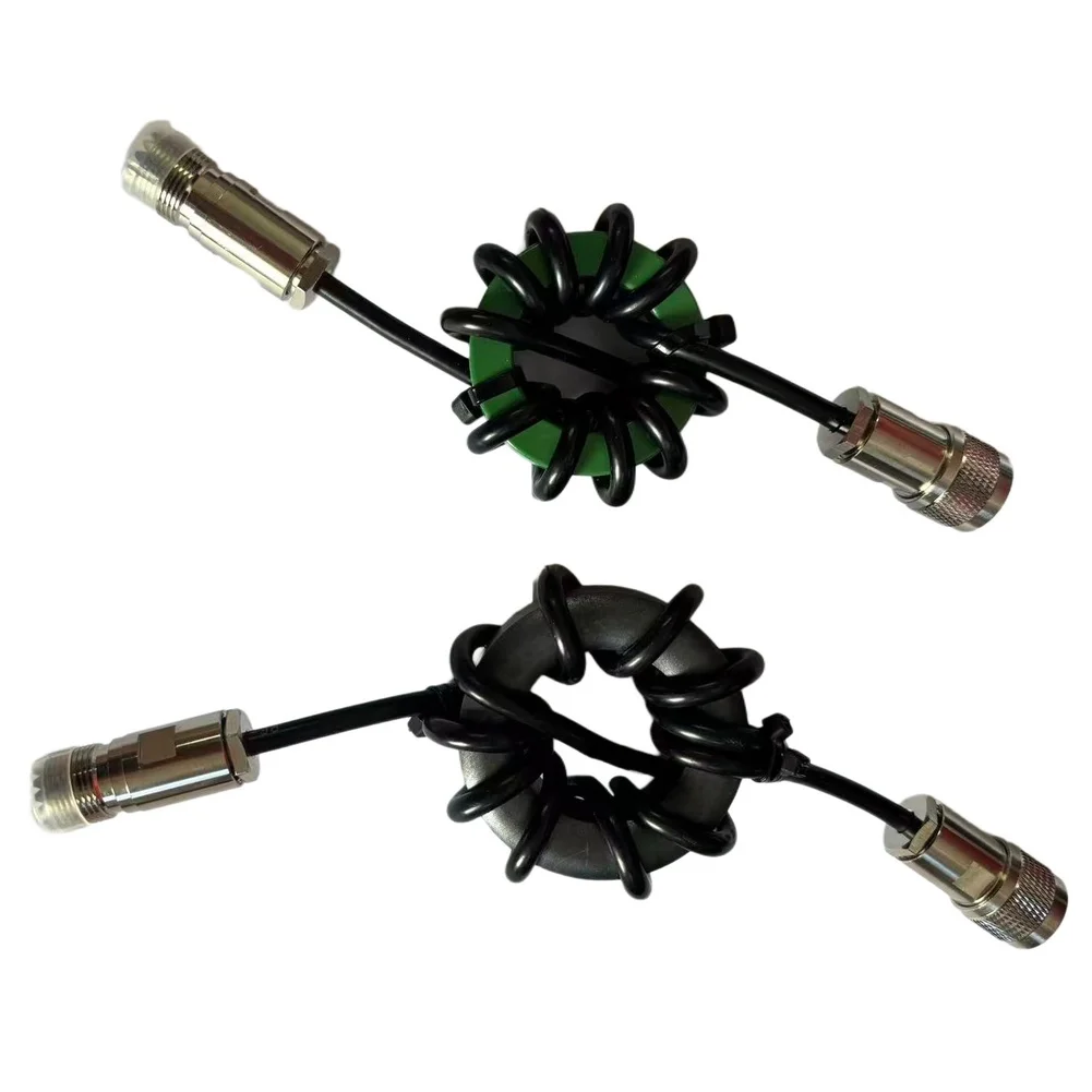 1pc HF Shortwave Choke Balun 1：1 Nickel Zinc Ferrite Core 1.8-50MHz High Power FT8 For 1.8-50MHz Shortwave Communications