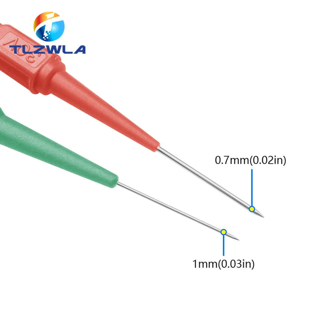 Aguja de perforación aislante de 5 piezas, multímetro no destructivo, sondas de prueba, dispositivo de medición de 30V para enchufe tipo Banana