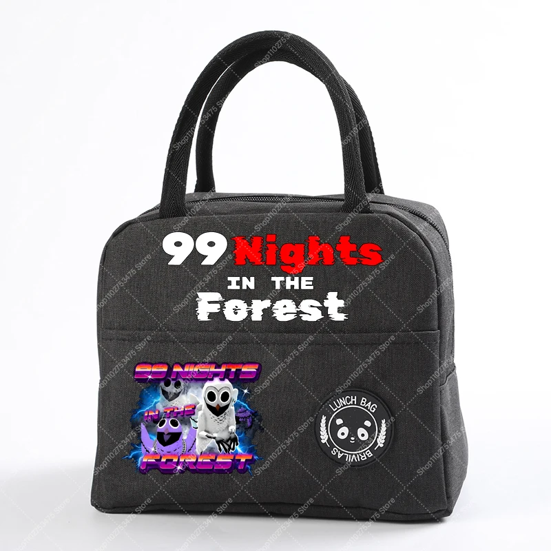 لعبة 99 ليال في الغابة الأطفال أنيمي حقيبة حمل الغداء حقيبة أطفال الكرتون معزول حقيبة يد اكسسوارات عادية كيس التخزين الهدايا