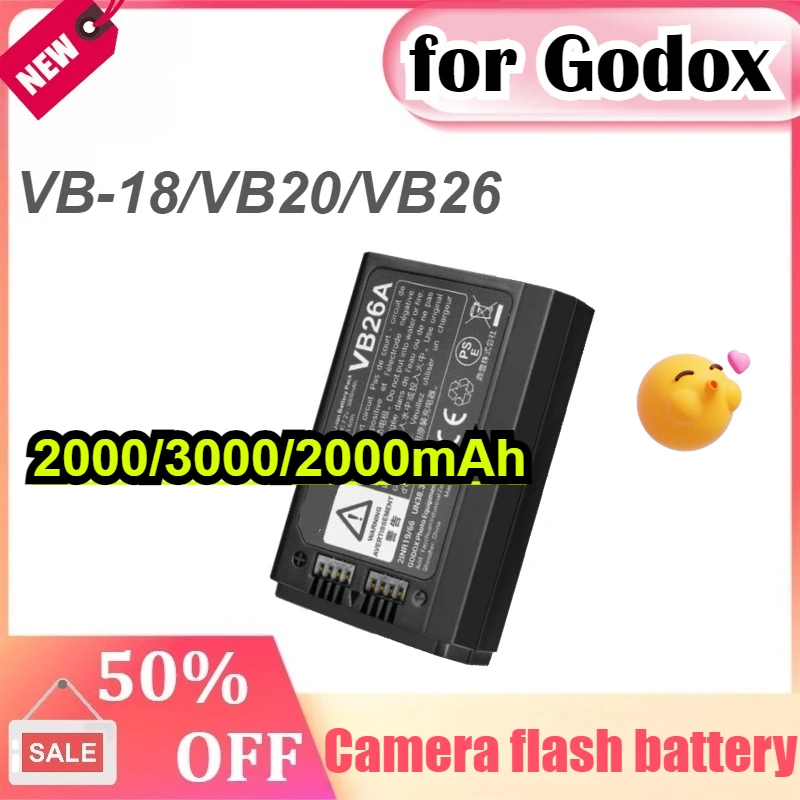 

Photographic Battery for Godox VB26 VB-18 V1 AD100PRO AD100 PRO V860III VB-20 V850Ⅱ V860Ⅱ V350 Photographic