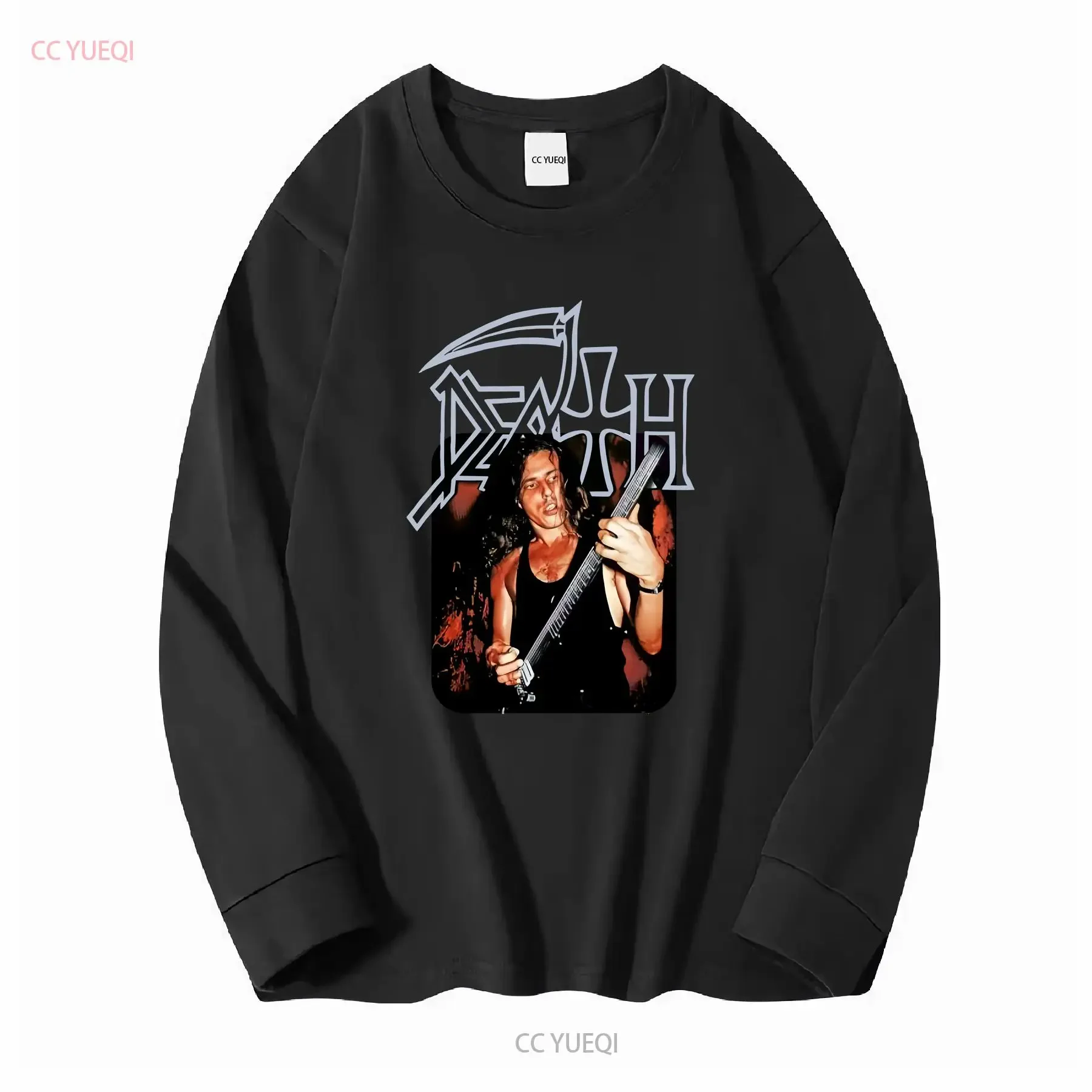 Death Chuck Schuldiner Black All Size T Shirt long or short sleeves vintage Washed Comfortable streetwear Casual