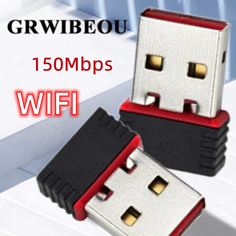 150Mbps Mini USB WiFi Adapter - 802.11n Wireless Dongle for PC Laptop Desktop Windows 7/8/10 USB Wireless Network Card Adapter