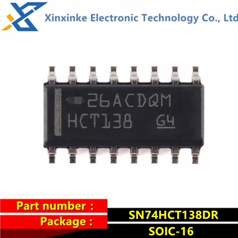 10PCS SN74HCT138DR HCT138 SOIC-16 Encoders Decoders Multiplexers & Demultiplexers 3 to 8-Line Decdr Demltplxer Brand New
