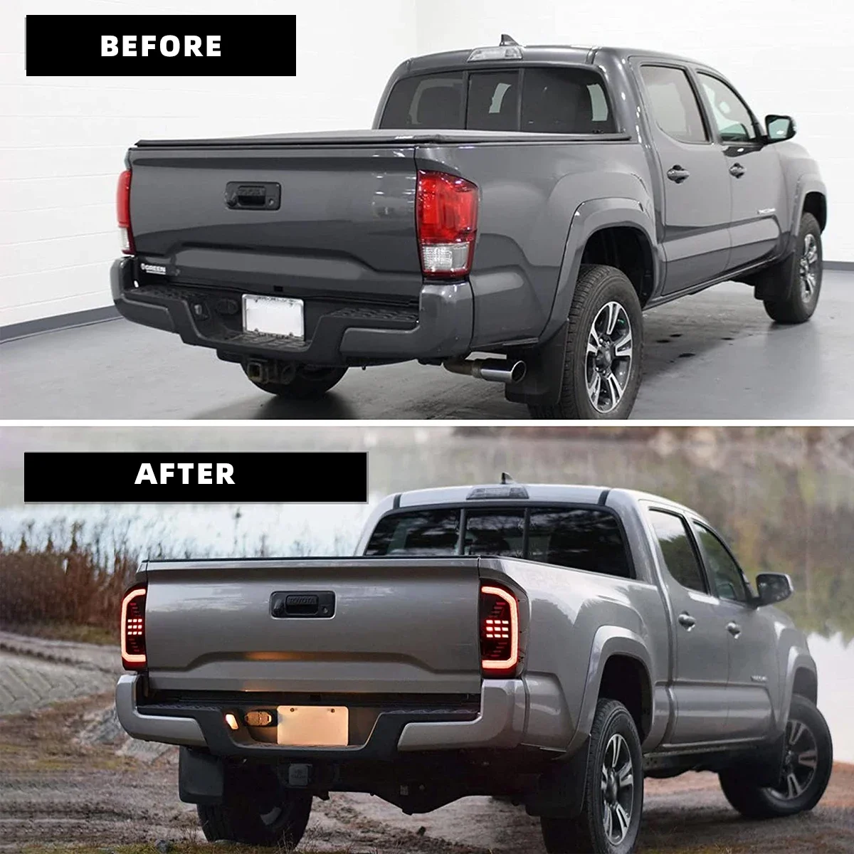 LED Tail Lights Assembly Sequential Amber Turn Signal For 2016-2021 Toyota Tacoma TRD Off Road SR5 SR TRD Pro TRD Sport Limited