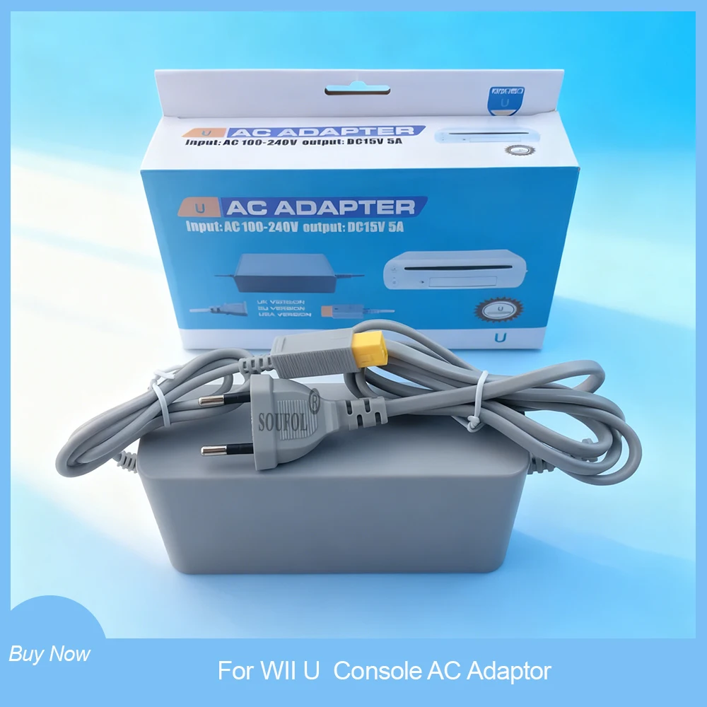

Блок питания 100-240 В, 50/60 Гц, вилка европейского/американского стандарта, кабель-адаптер зарядного устройства переменного тока для игровой консоли Wii U/геймпада Host/Pad