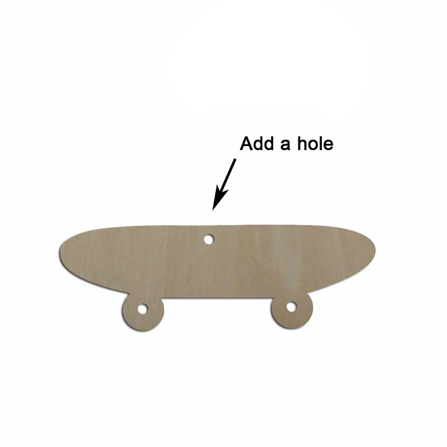 5,1–20,3 cm dick, unlackiert, blanko, Holz, unter dem Meer, Tier-Dophin-Laser, ausgeschnitten, Holzform, Bastelbedarf, Holzhandwerk-Ausschnitt – Detail 9