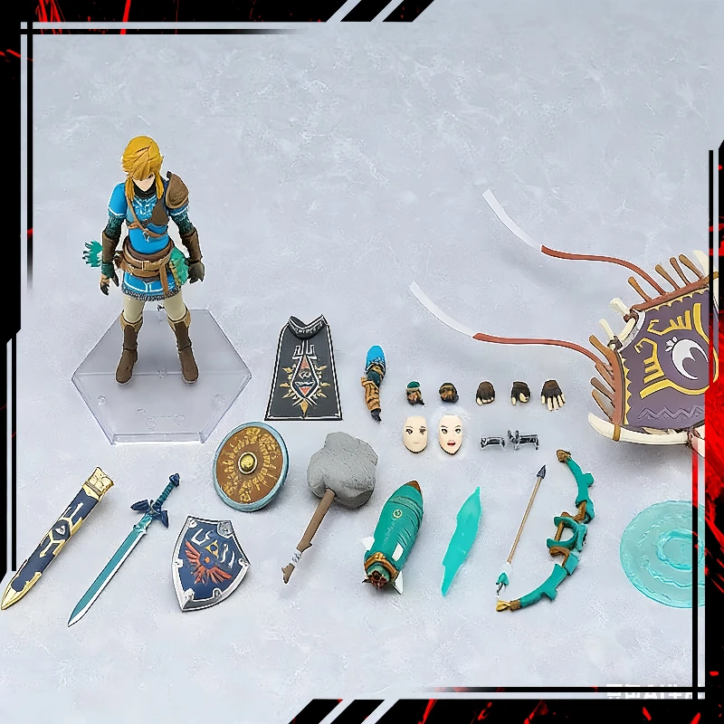 Figura Figma 626 Link Deluxe de The Legend Of Zelda Tears Of The Kingdom, figuras de Breath Of The Wild, figura de anime, juguete, en stock.