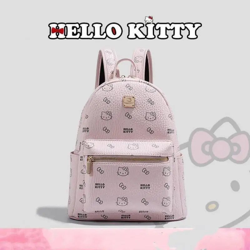 Cute Cartoon Kawaii Hellokitty Travel Backpack 2024 New Student Commuting Backpack Versatile Premium Backpack