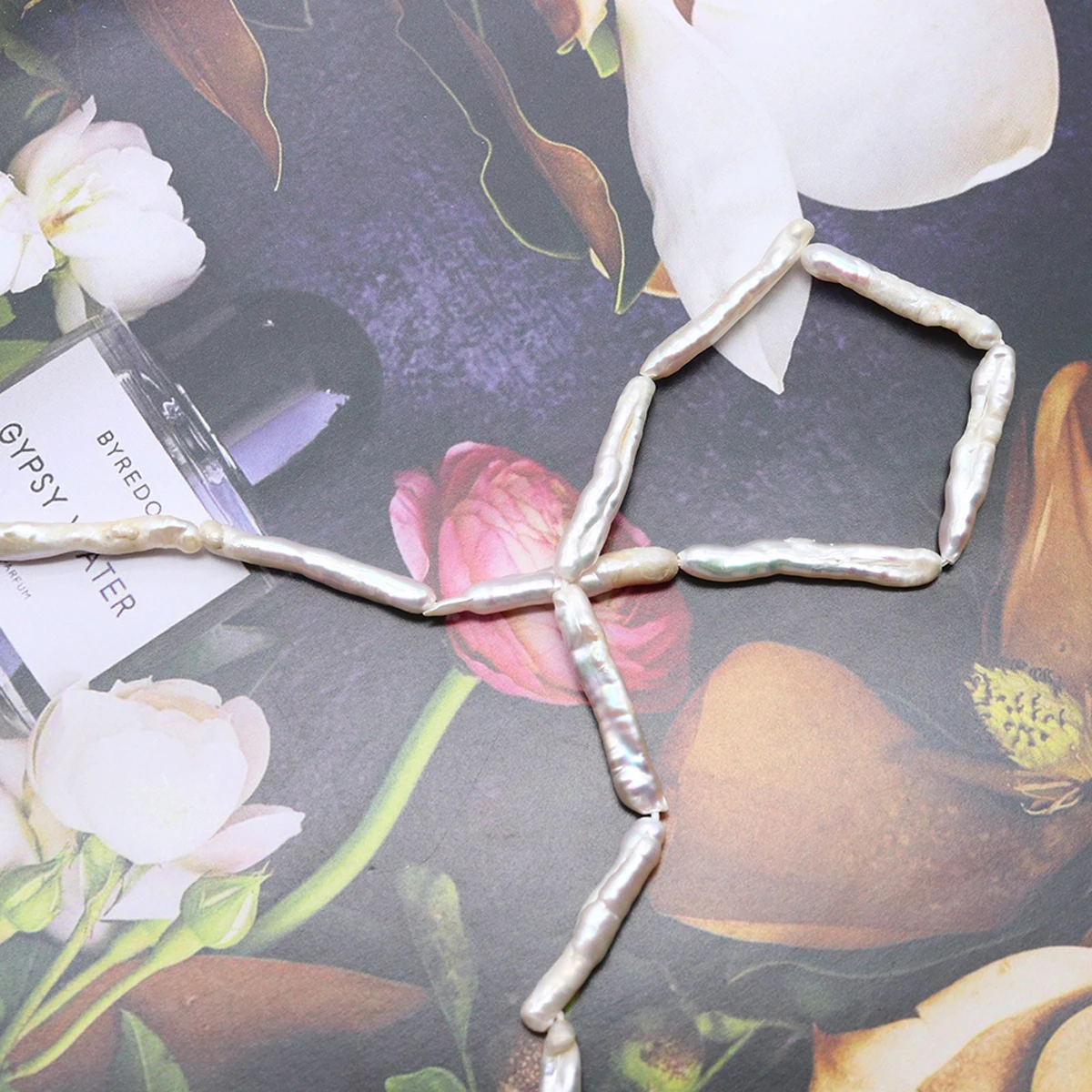 High Quality Natural Pearl Baroque Long Shaped Beads For Jewelry Making Bracelet Necklace Accessories Size 5-6mm