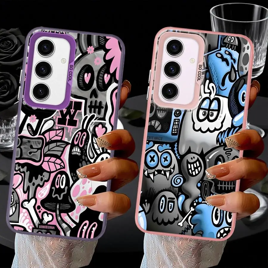 Phone Cover Case for Samsung Galaxy A13 A54 A17 A52 A23 A71 A14 A56 A12 A16 A34 A25 A73 A72 A32 A36 Trendy Fashion Patterns