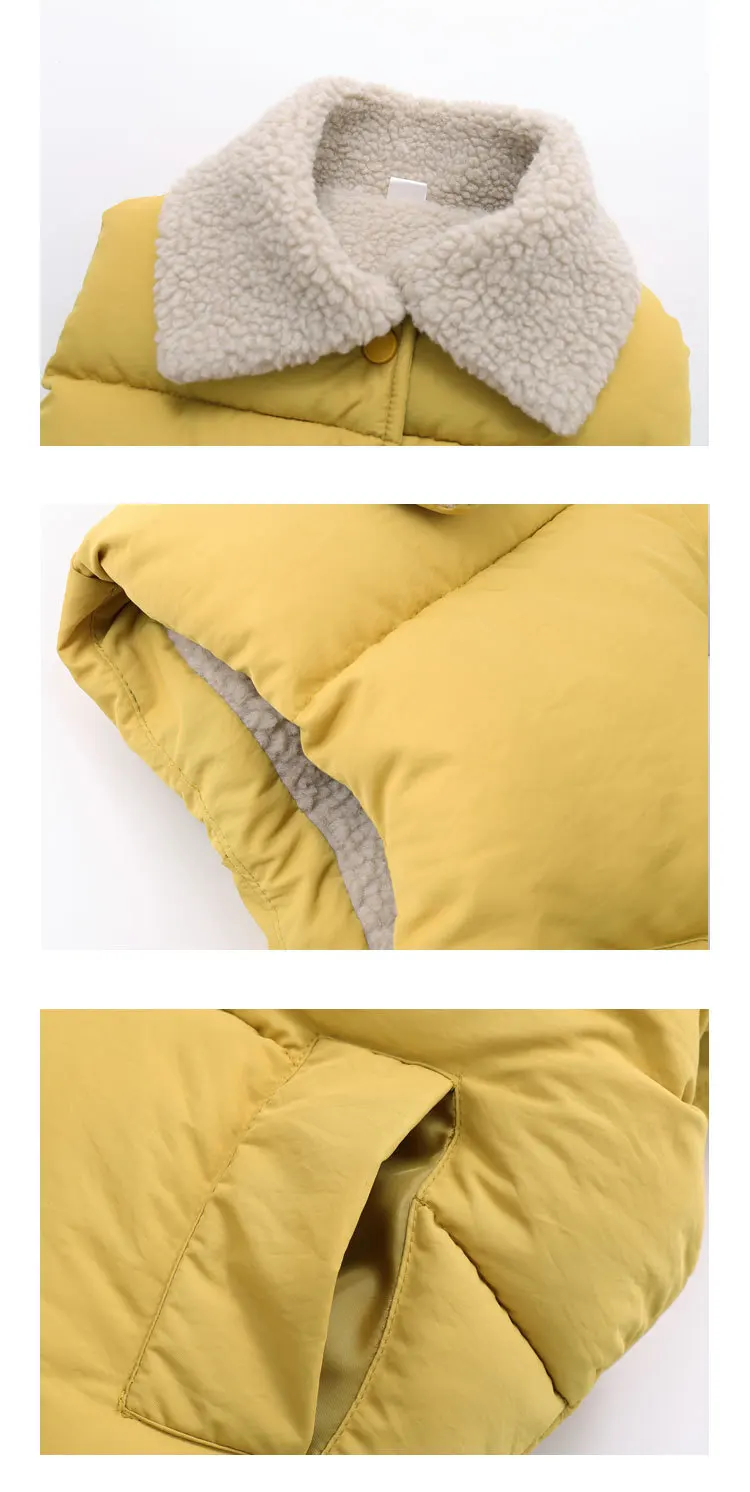 2026 Herbst Winter Kinder Plus Fleece Weste Baby Jungen Mädchen Lammwolle Gefütterte Druckknopf Warme Ärmellose Jacke Kinderkleidung – Detail 16