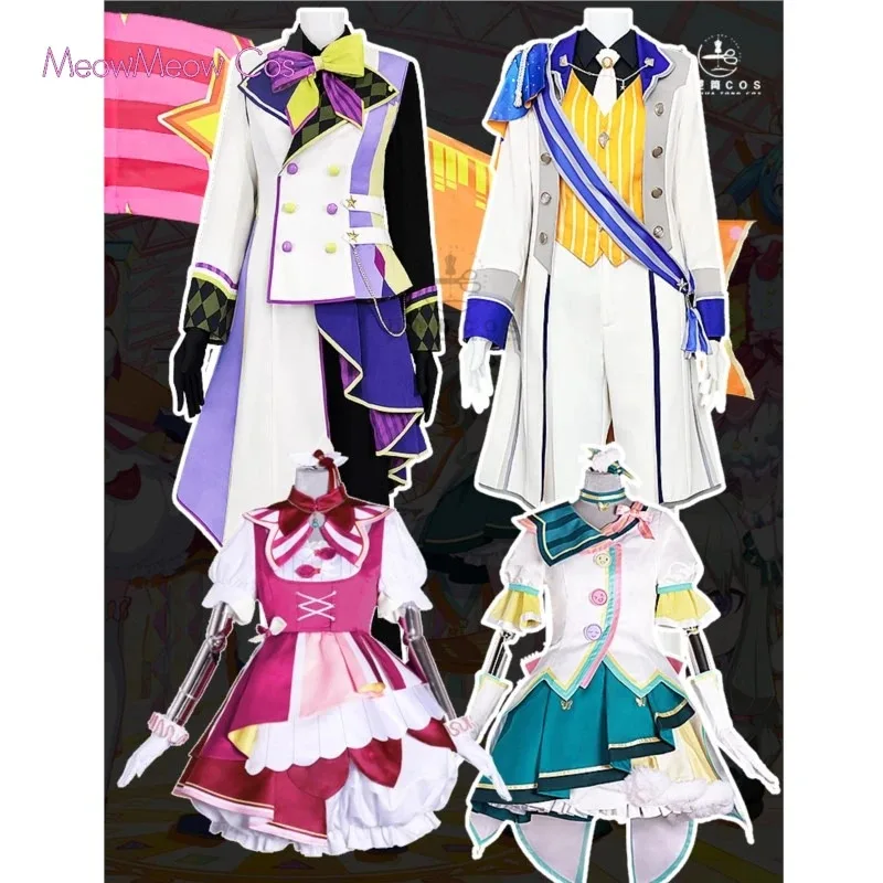 Tenma tsukasa cosplay traje peruca jogo projeto sekai kamishiro rui otori emu cosplay fnacy país das maravilhas showtime terno vestido novo