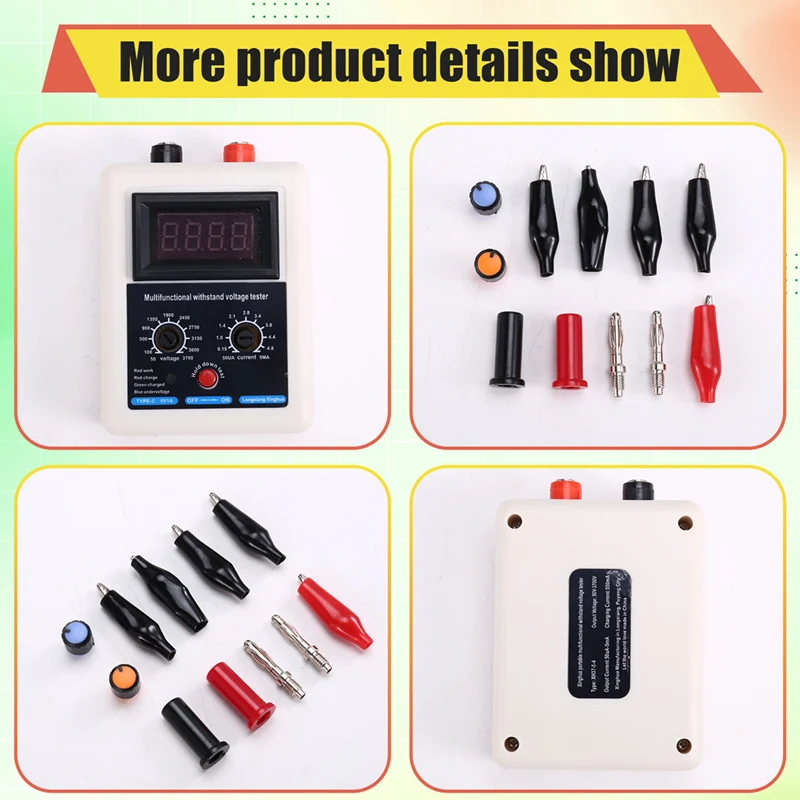 Professional Tester Transistor Voltage Tester 0V-3500V Diode MOS Triode MOV LED Voltage Capability Transistor Voltage Tester