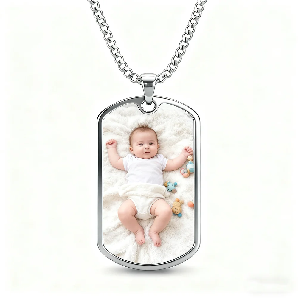 قلادة قلادة على شكل صورة لحديثي الولادة مخصصة لملحقات الطفل رمز الولادة الثمينة لهدية استحمام الطفل للرضع
