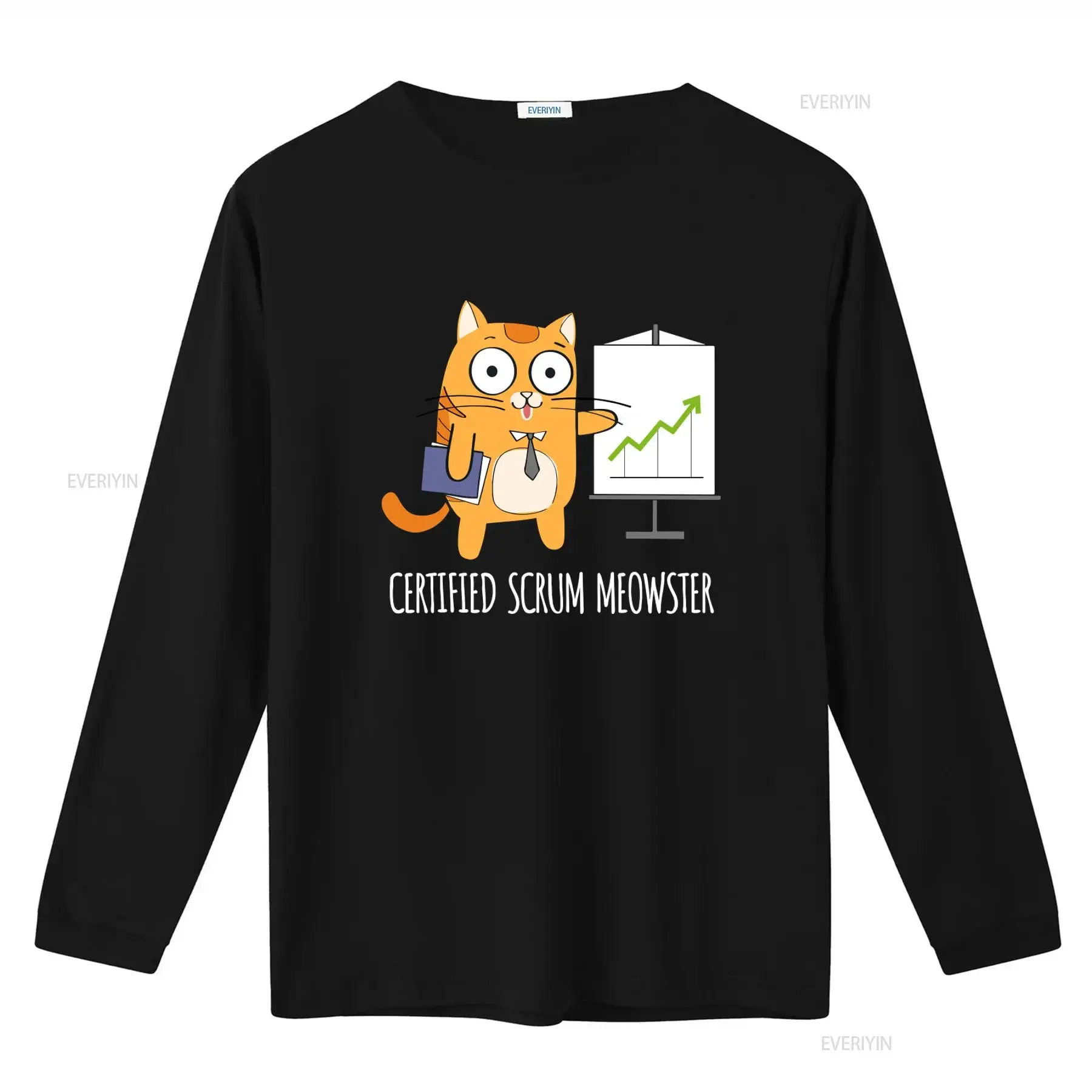 Funny Certified Scrum Meowster T Shirt Agile Master Cat Design for Geeky Tech Humor Lovers Software Developers Project vintage