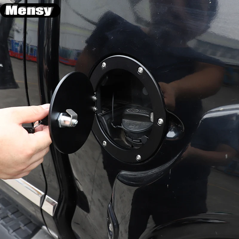 

Car Door Gas Fuel Filler Oil Cap Cover with Key For Toyota Tundra 2007-2021 Tank Cover Auto Exterior Accessories