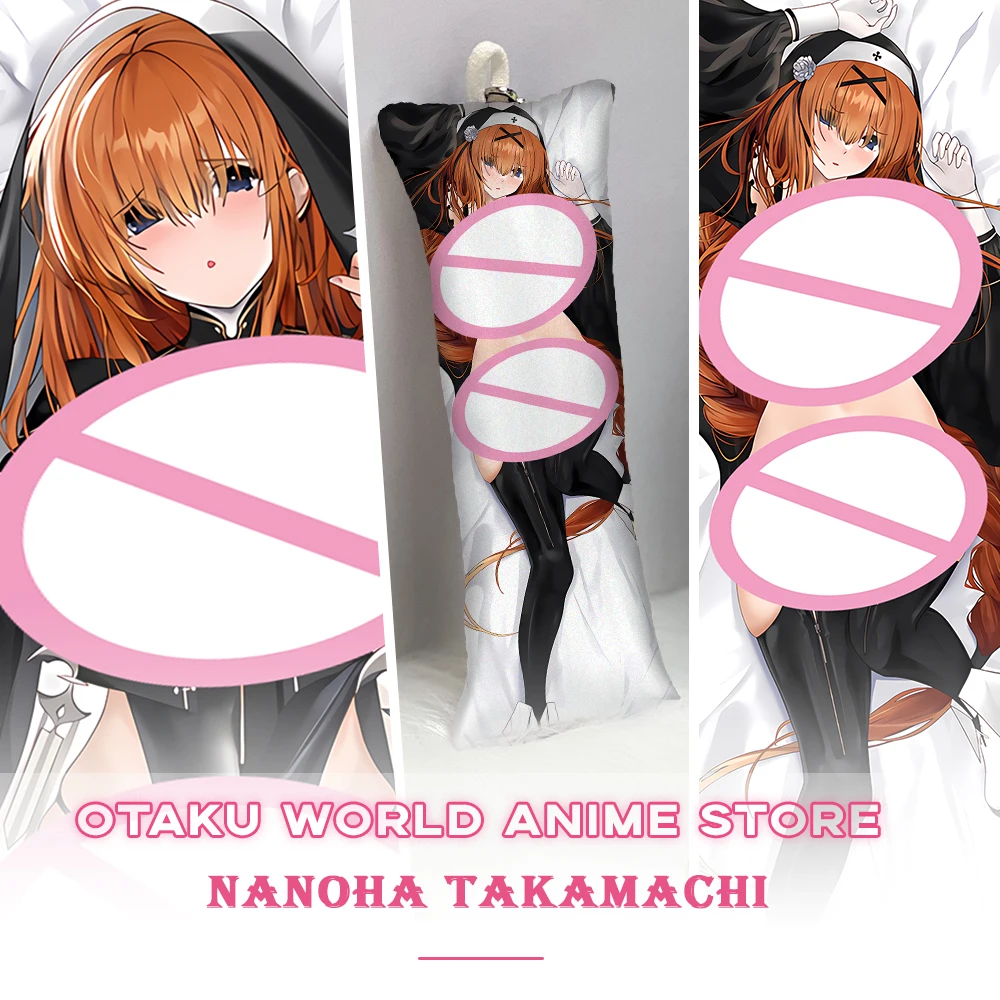 

Nanoha Takamachi Dakimakura Anime Otaku 2-Side Printed Magical Girl Lyrical Nanoha Hugging Body Pillow Case Cushion Pillow Cover