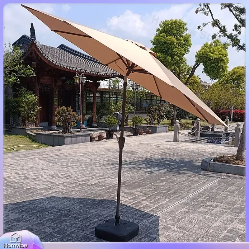 Outdoor Patio Umbrella Large Sun Shade Parasol with Crank and Tilt for Garden Terrace Beach Pool Furniture Waterproof