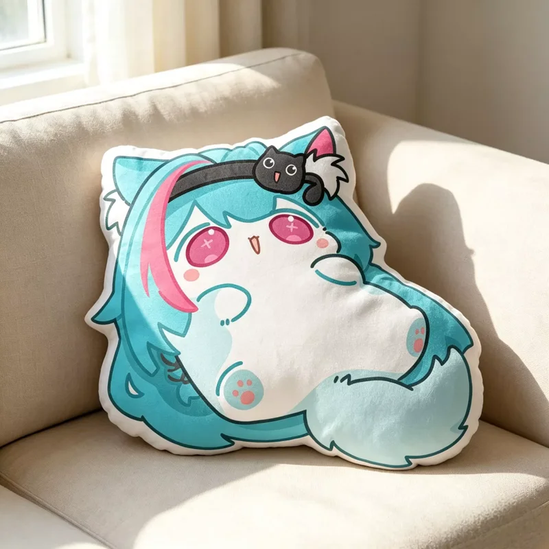 Anime Neverness to Everness NTE Nanally Coluccis Hotori Cat Soft Cushion Plushies Plush Pillows Cushion Stuffed Throw Pillow
