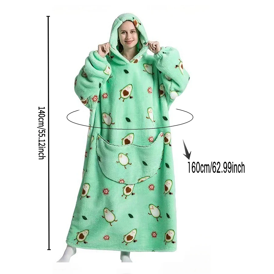 Oversized Hoodie Blanket for Women Adults Oversized Wearable Hooded Sweatshirt Pullover, Wearable Blanket Hoodie Super Soft Warm