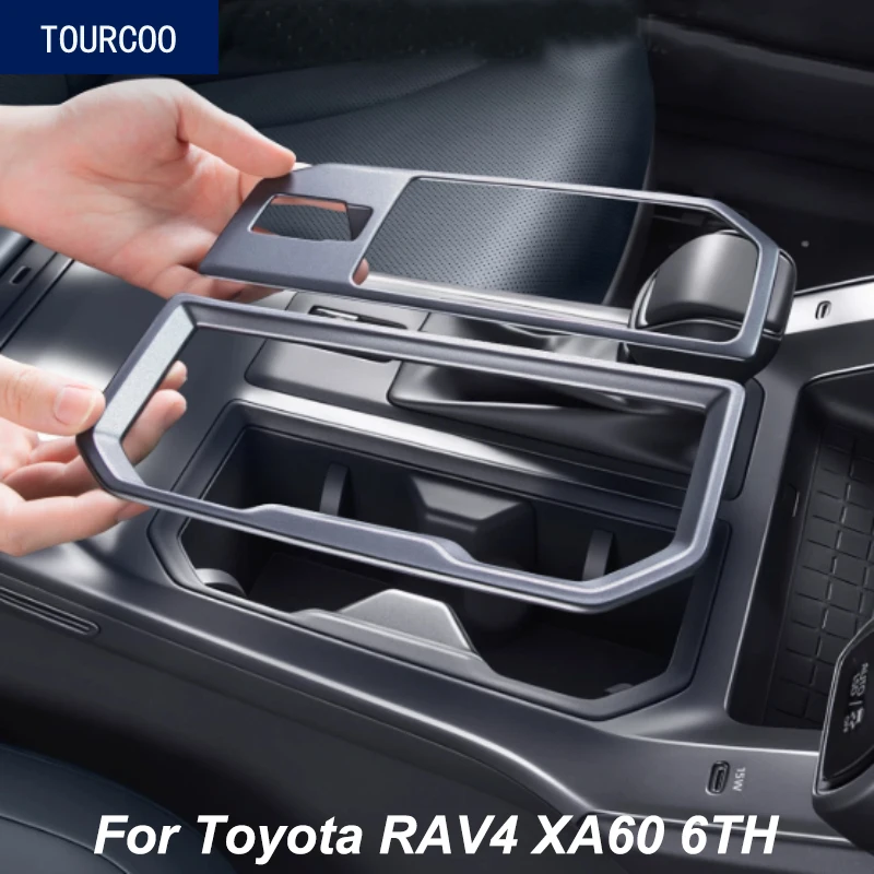 

For Toyota RAV4 XA60 6TH 2026 Center Console Gear Panel Decorative Frame Cover Auto Styling Modified Accessories