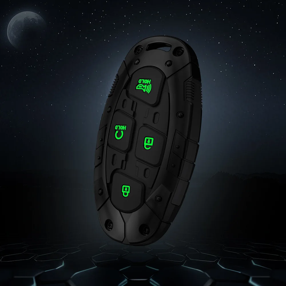 Zinc Alloy Mecha Style For Hyundai IONIQ 6 New Grand Prix GN7 Kona 7 Button Car Remote Key Case Cover Protected Fob Accessiroes