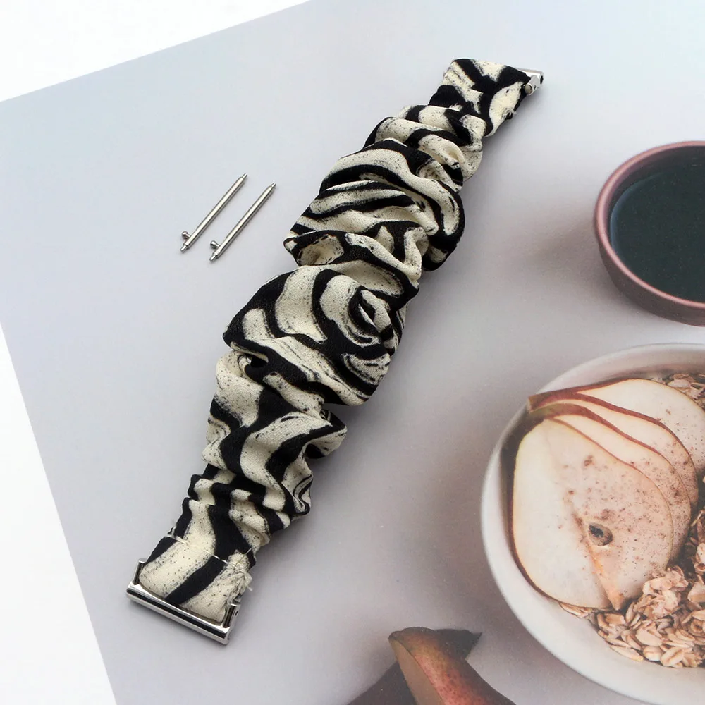 

Scrunchies loop Strap for garmin vivoactive 5 6 Denver sw360 DW Replacement 20mm 22mm Bracelet Watchband Amazfit MOTO Universal