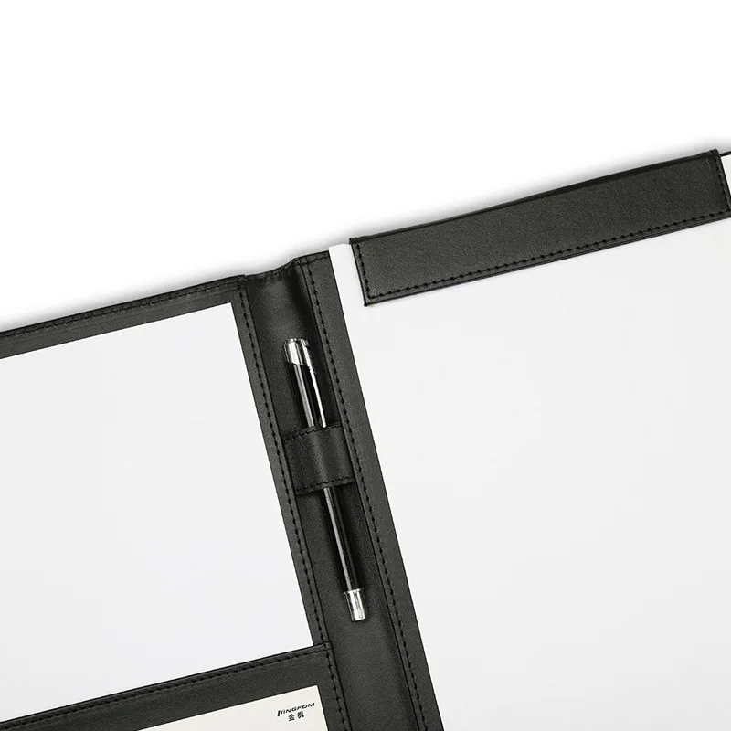 A4 PU Leather File Folder Multifunction Office Supplies Organizer Manager Document Pads Briefcase Padfolio Bags