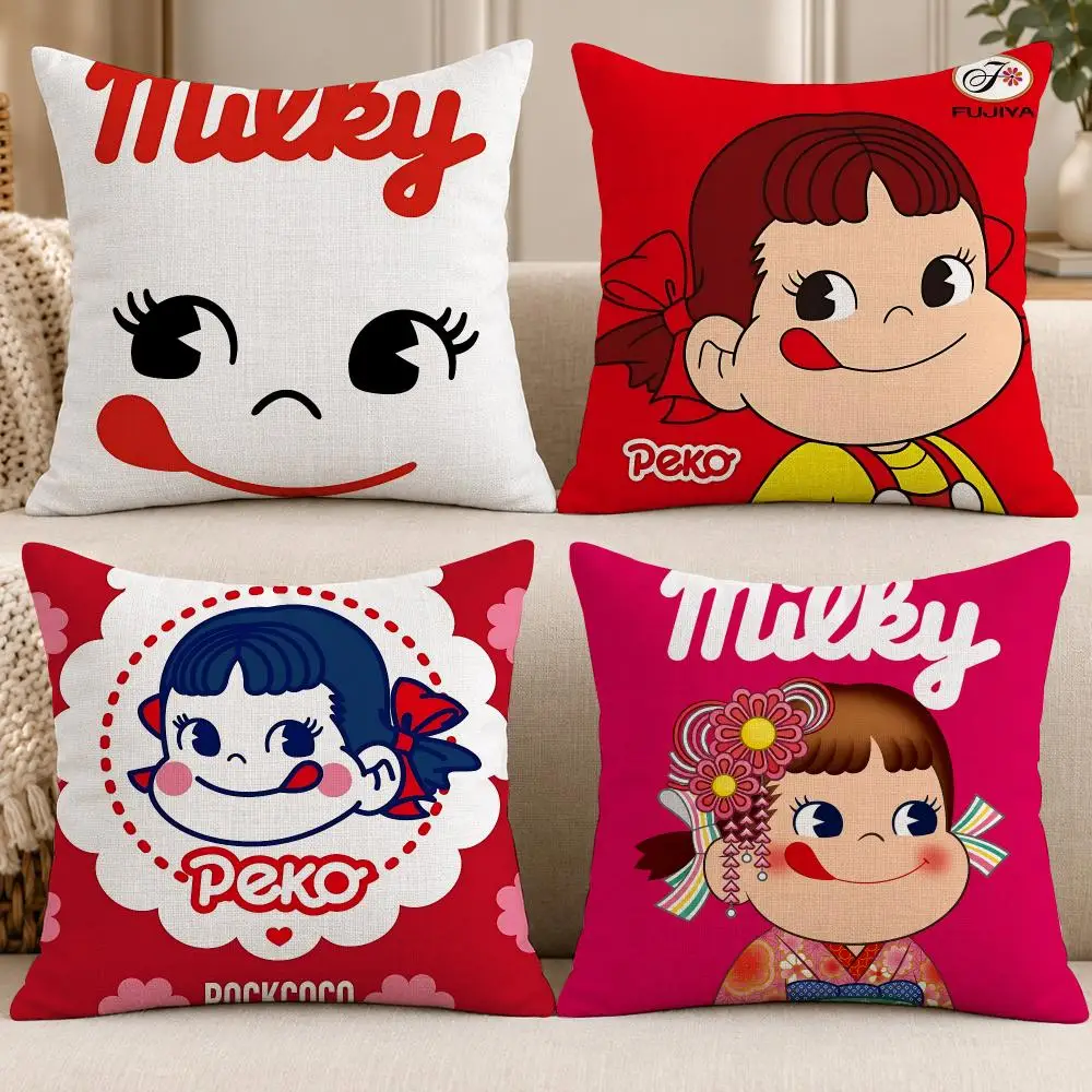 Brand F-Fujiya Cushion Cover Soft Short Cover Washable Sofa Bed Dorm Garden Home Office Chair Decor