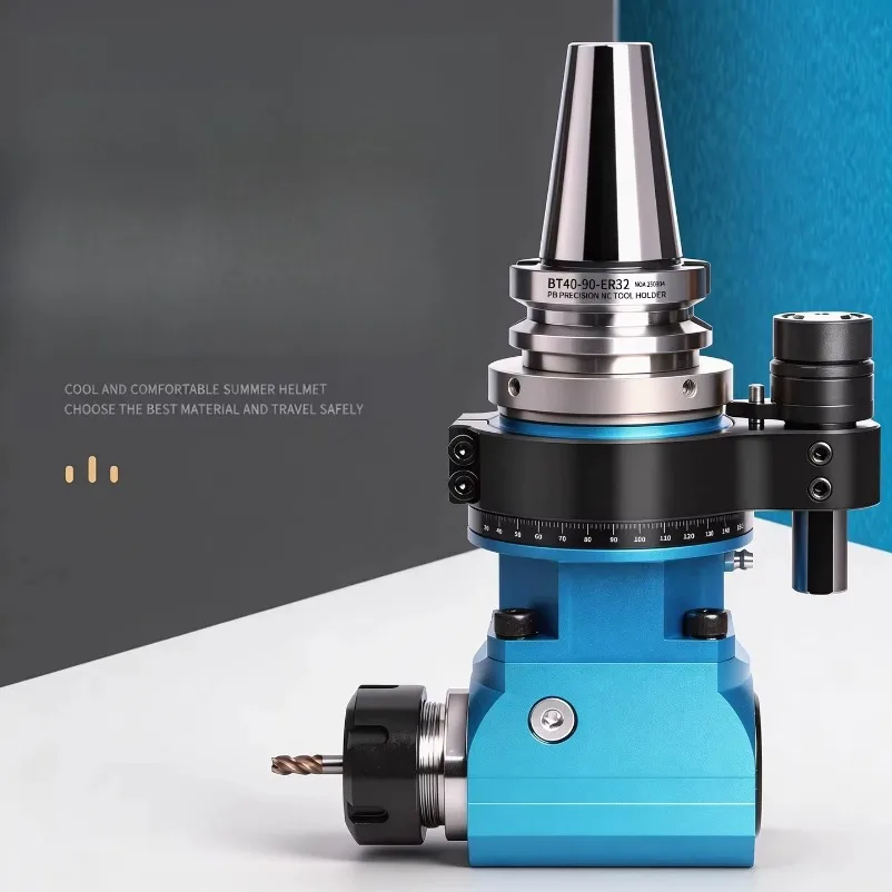 BT40 BT50 90 Degree Angle Milling Head, Right Angle Side Milling Head for CNC Machining Center, ER Collet
