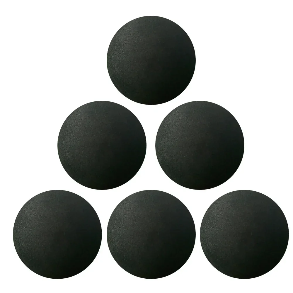 6Pcs 50mm Soft High Tenacity Lightweight EVA Electric Muscle Massager Replacement Head Massage Gun Ball Head Accessories Black