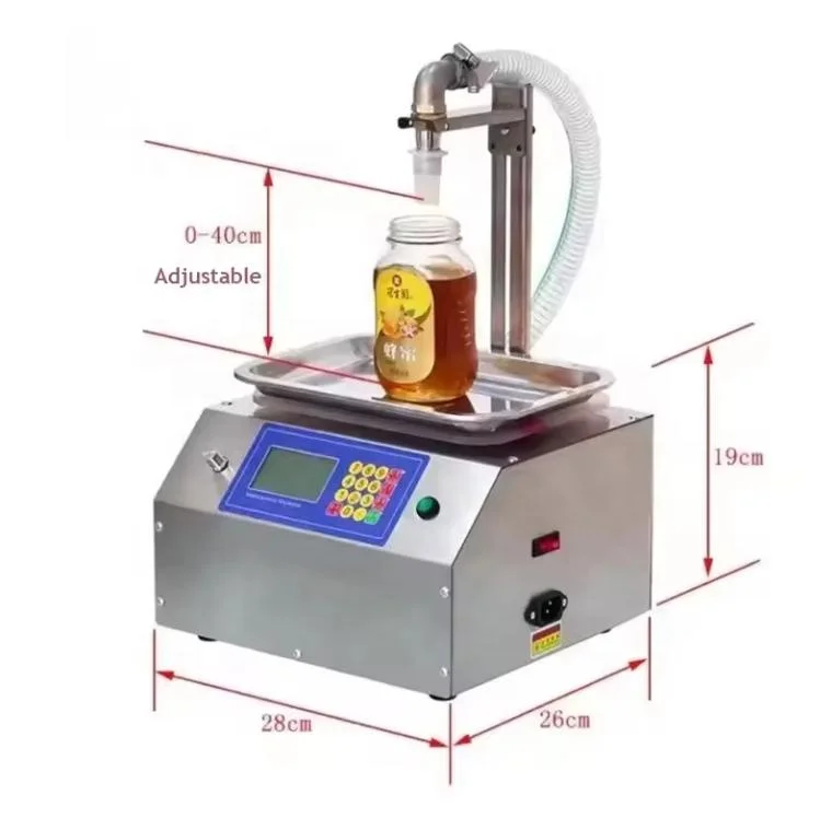 120W gear pump of liquid automatic sub-filling machine provides power 128 * 64 pixel LCD display with complete functions