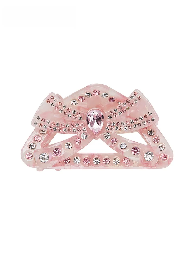 

NanaJacqueline Hollow out Triangular 3D Knot Hair Clip Stylish Hair Accessories Original Design Fashionable Hairpins