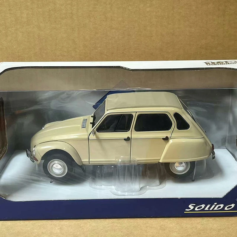 SOLIDO 1:18 CITROEN DYANE 6 Simulation Alloy Car Model Diecast Toy Collectible Ornaments